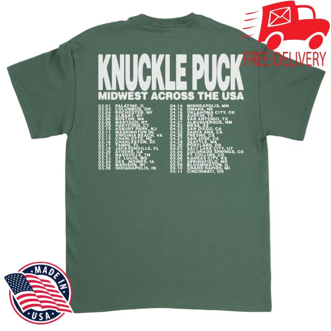 Knuckle Puck Merch Knuckle Puck Tour '23 T Shirt Knuckle Puck Merch Knuckle Puck Tour '23 T Shirt