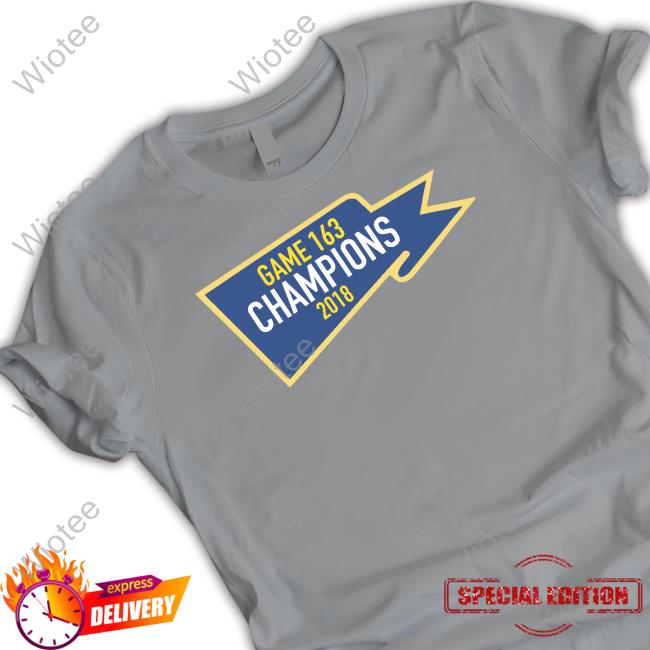 Obvious Shirts Game 163 Champions 2018 Sweatshirt Official Game 163 Champions 2018 Tee Shirt