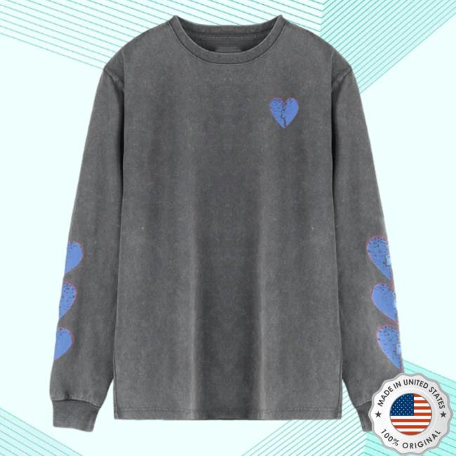 Official Kallmekris Merch Duct Taped Heart Long Sleeve Shirt Ottobykris