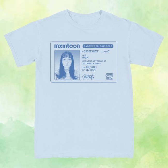 Mxmtoon License Tshirt