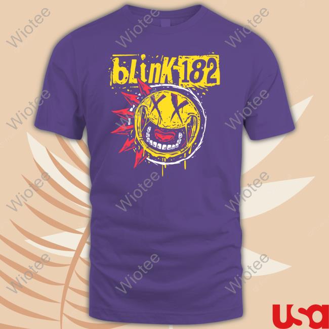 Official Blink 182 Tour Merch Punk Smiley Shirts