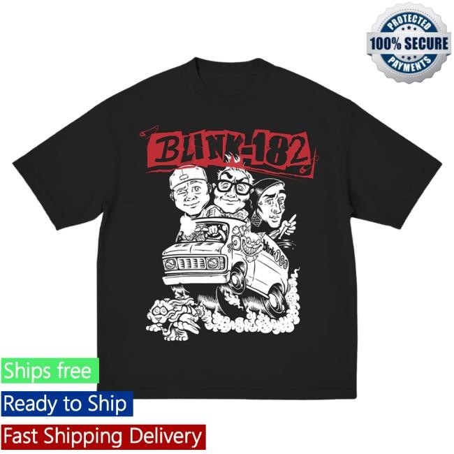 Official Blink 182 Merch Blink-182 Characters 2025 Tour Tee Official Blink 182 Merch Blink-182 Characters 2025 Tour Tshirt