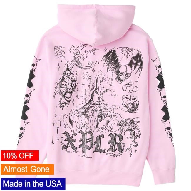 Official Sam And Colby Merch Store Inked Hooded Sweatshirt Black Xplr Shop