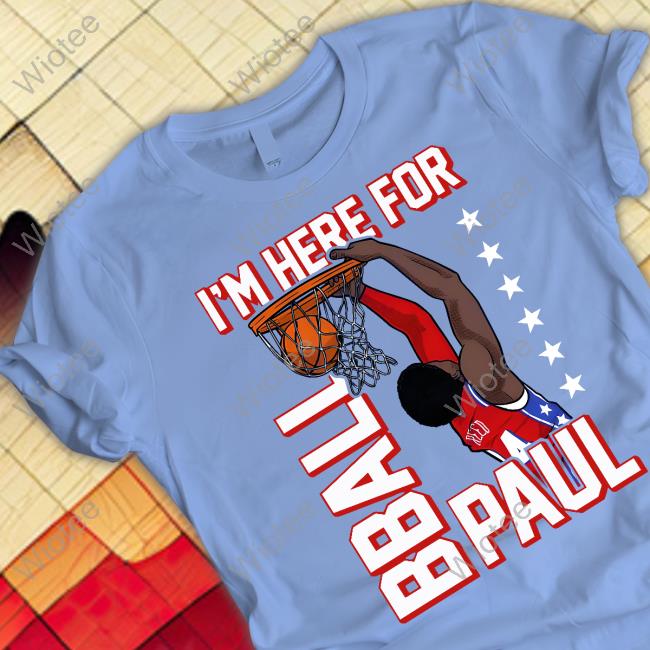 I'm Here For Bball Paul Graphic Tee Blue