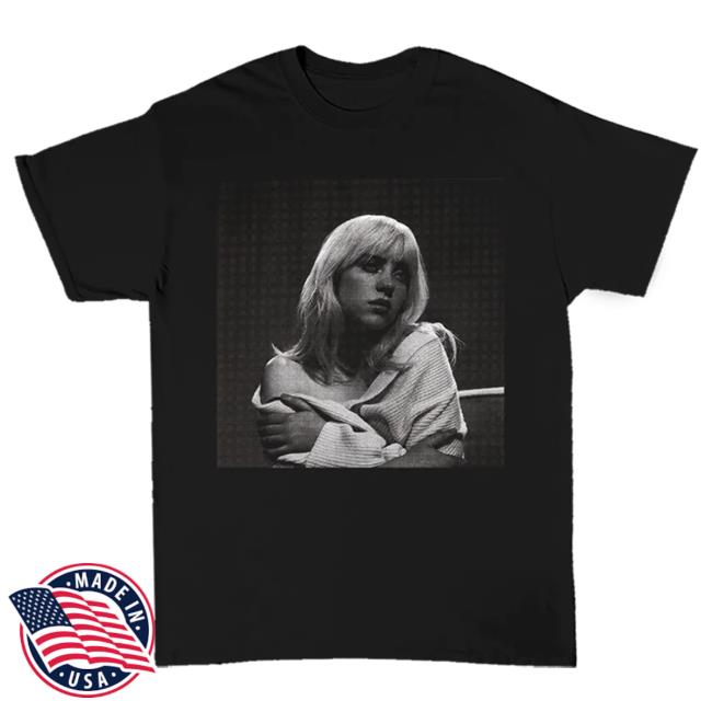Official Interscope Records Billie Eilish Merch Store Basics Collection - Tear Drop Top Shirt Billie Eilish Apparel Clothing Shop