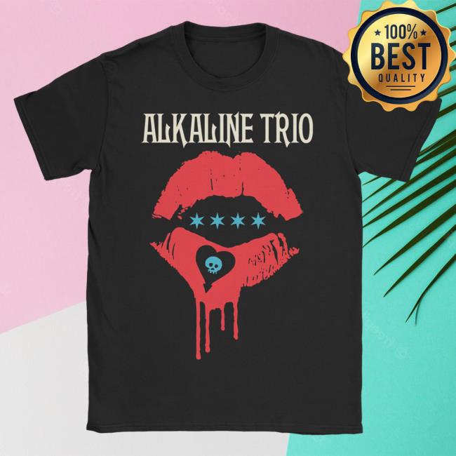 Official Alkaline Trio Merch Store Shop Alkaline Trio Lips Tshirt (Black)
