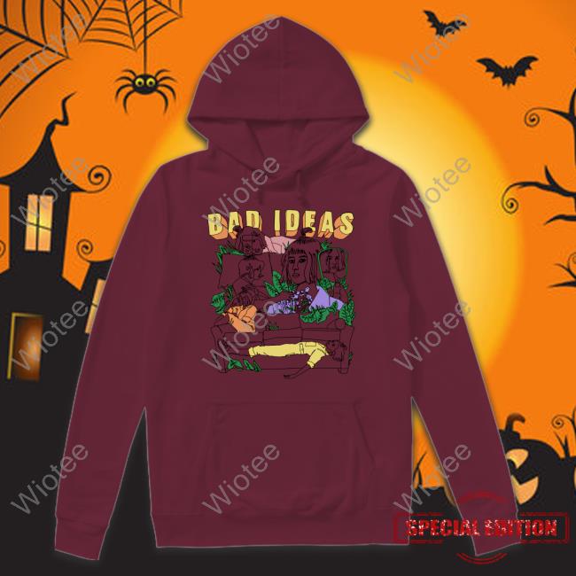 Official Bad Ideas Sketch Hoodie Official Tessa Violet Merch Bad Ideas Sketch Crewneck Sweatshirt