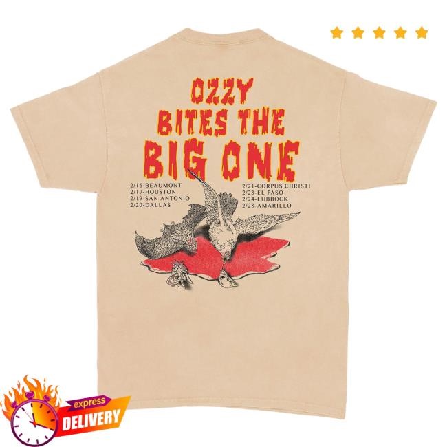Official Complex Merch Store Screen Stars Ozzy - Bites The Big One SS Hot Shirt Official Complex Merch Store Screen Stars Ozzy - Bites The Big One SS Tees