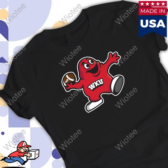 Official Western Kentucky Nil Store Big Red Helmet Collection Quarterback T Shirt
