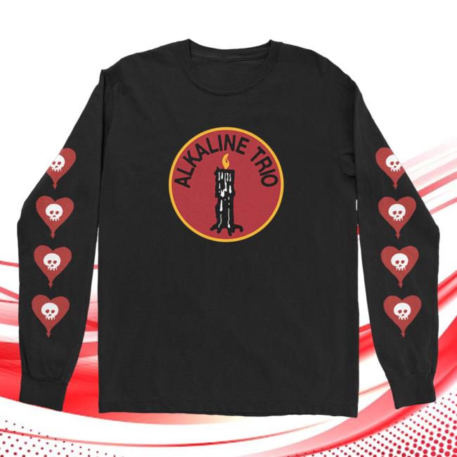 Official Alkaline Trio Merch Store Shop Alkaline Trio Candle T-Shirt (Black)