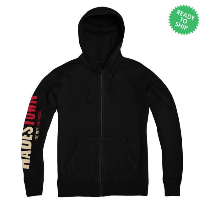 Official Hadestown Merch Hadestown Flower Hoodies With Sleeve Logo