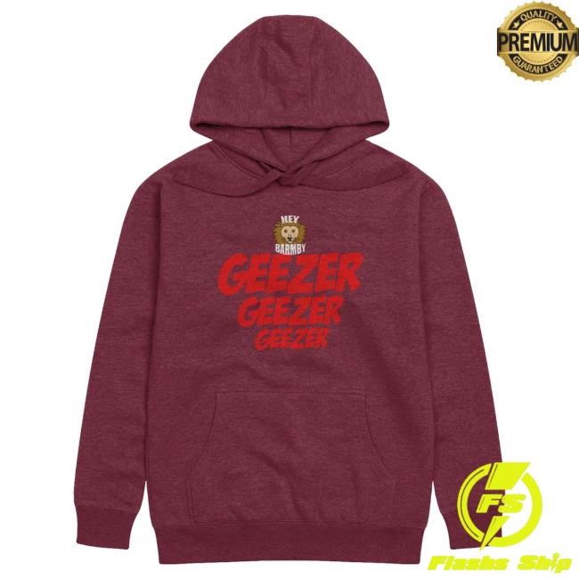 Official Heybarmby Geezer Barmby Pullover Hoodie