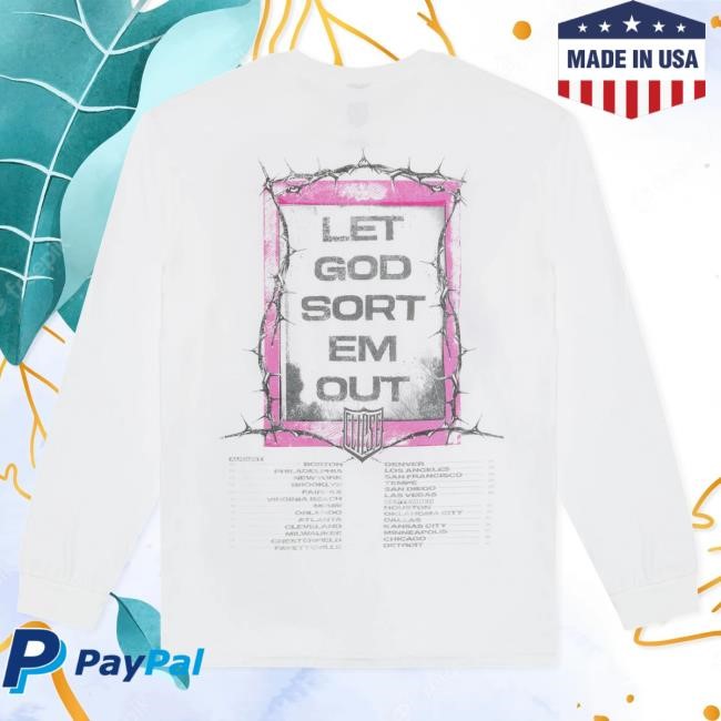 Official Clipse Merch Let God Sort Em Out Tour Thorn Long Sleeve T-Shirts