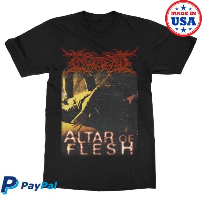 Official Indie Merch Store Shop Ingested "Altar Of Flesh " Tees IndieMerchStore