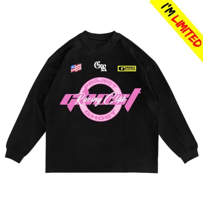 Official Ghost Racing Project Ghost Pink Long Sleeve Tee - Black Official Ghost Racing Project Ghost Pink Long-Sleeve - Black