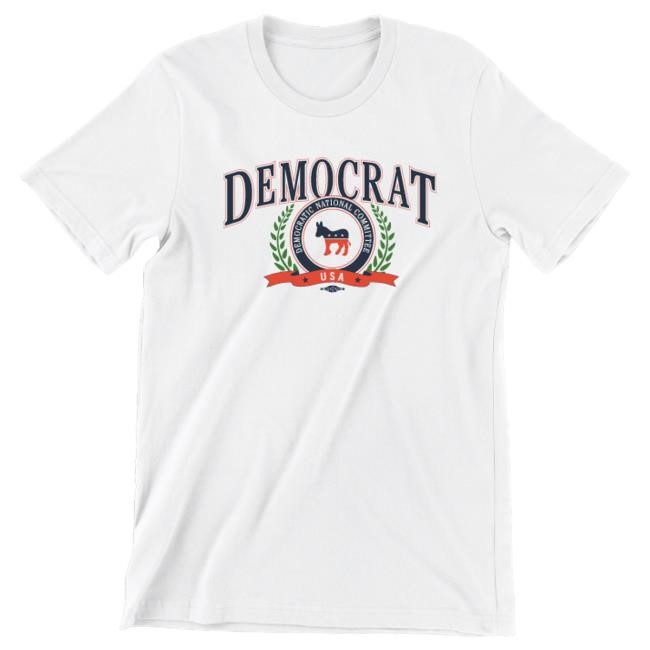 Official Democrat Merch Store Democrat Democrat Collegiate T Shirt Democrat Apparel Clothing Shop Official Democrat Merch Store Democrat Democrat Collegiate Crewneck Sweatshirt Democrat Apparel Clothing Shop