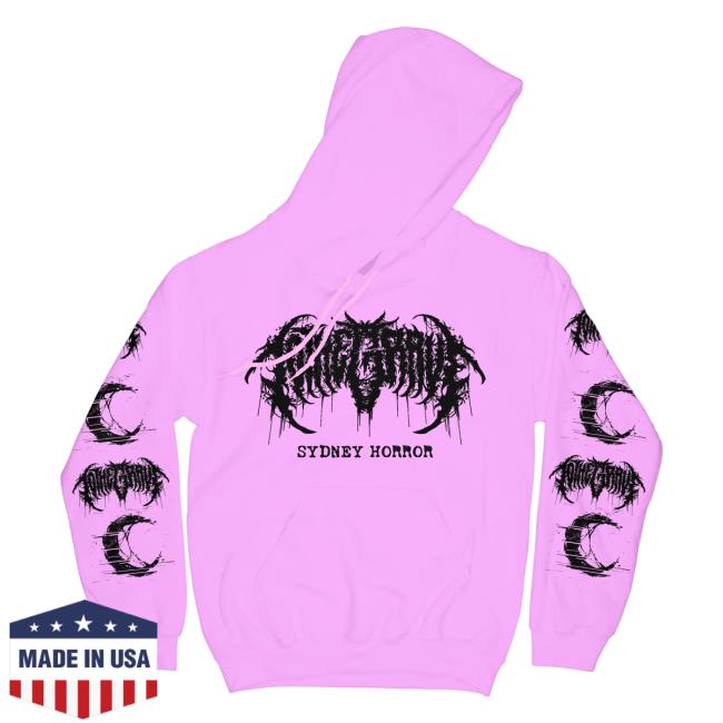 Official To The Grave Rising Merch To The Grave - Sydney Death Pink Hoodie Risingmerch