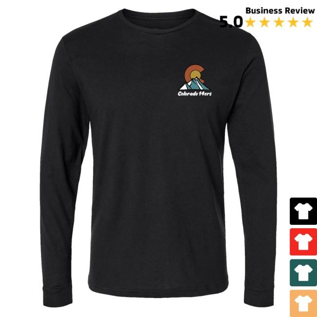 Official Wild Tribute Colorado 14ers Long Sleeve Tee Shirt Official Wild Tribute Merch Shop Colorado 14ers Long Sleeve T-Shirt