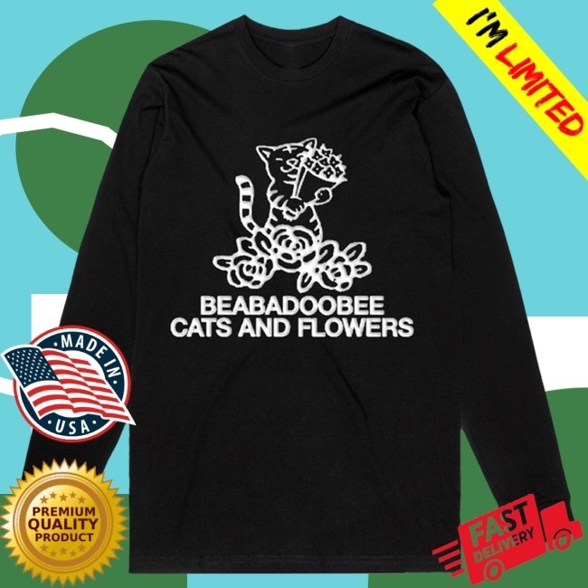 Beabadoobee Cats and Flowers Long Sleeve Tee Dirty Hit Store