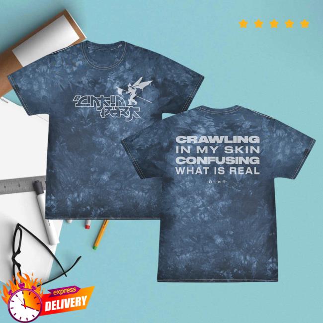 Official Linkin Park Merch Store Crawling Capsule Collection Crawling In My Skin Confusing What Is Real Shirt New Navy Tie Dye LinkinPark Apparel Clothing Shop
