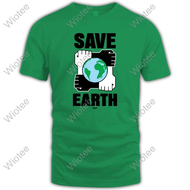 Official Dogfish Menswear OBEY Save Earth Shirt OBEY Save Earth Shirt
