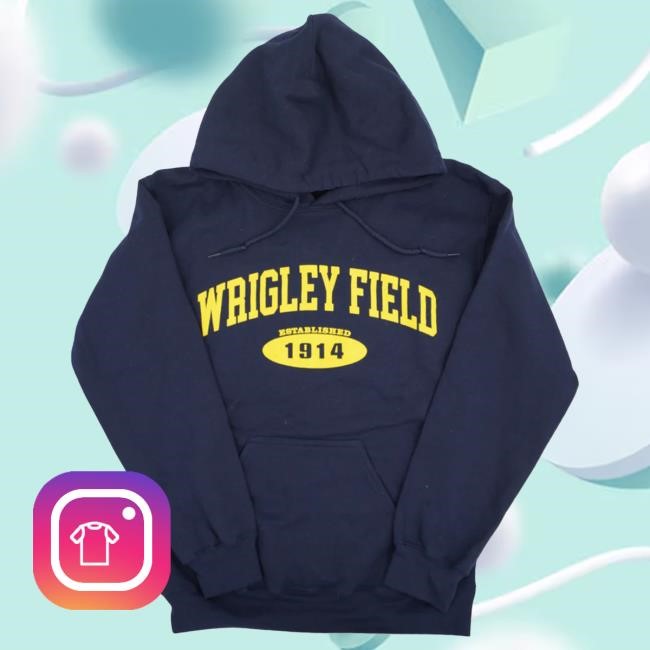 Stadium Gear Wrigley Field Established Hoodie Navy & Yellow