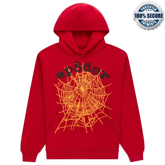 Sp5der OG Web V2 Red Hoodie Sp5der Merch