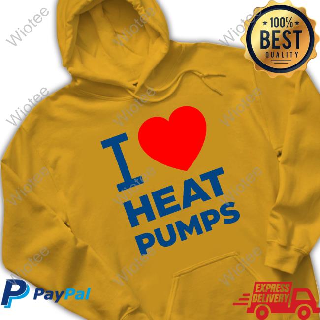 Official I Love Heat Pumps Shirt Official David Eby I Love Heat Pumps T Shirt