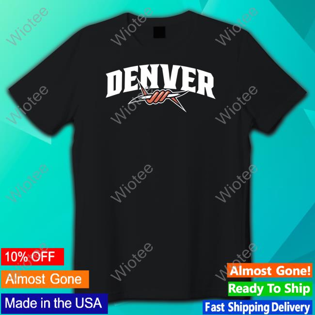Premier Lacrosse League Champion Denver Outlaws Primary Logo Black T Shirt