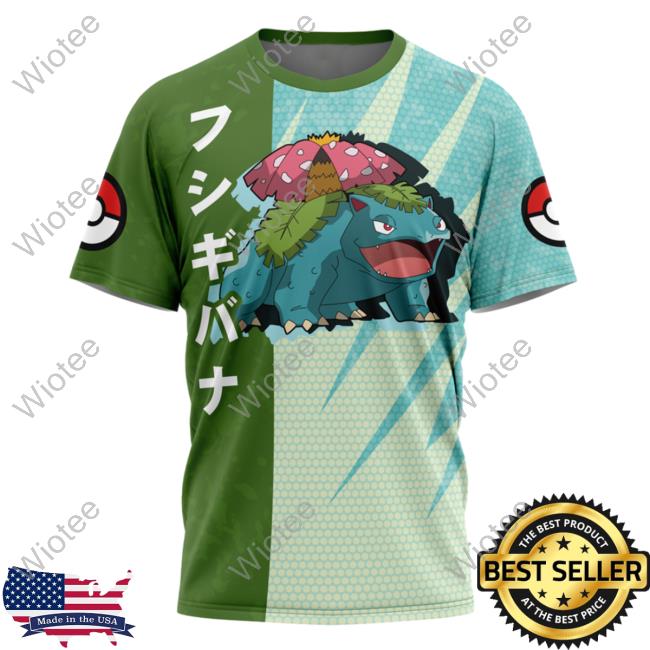 Official Anime Ape Clothing Venusaur Attack Pokemon Tee Animeape