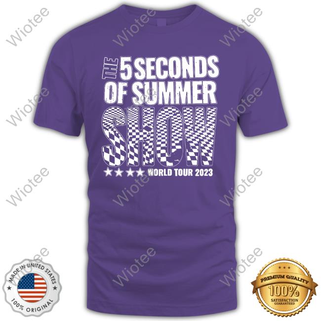 The 5 Seconds Of Summer Show World Tour 2023 Amsterdam Event T-Shirt Official 5Sos Merch World Tour 2023 Amsterdam Ziggo Dome Tee