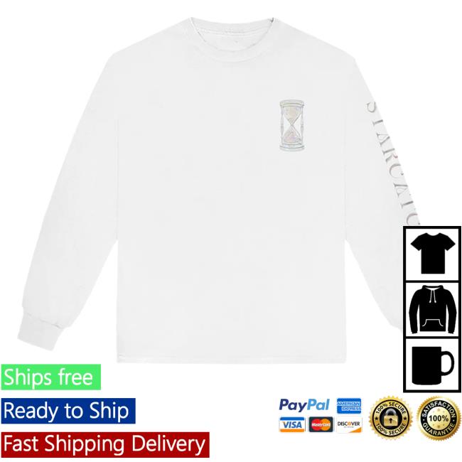 Official Greta Van Fleet Merch White Hourglass Long Sleeve T Shirt