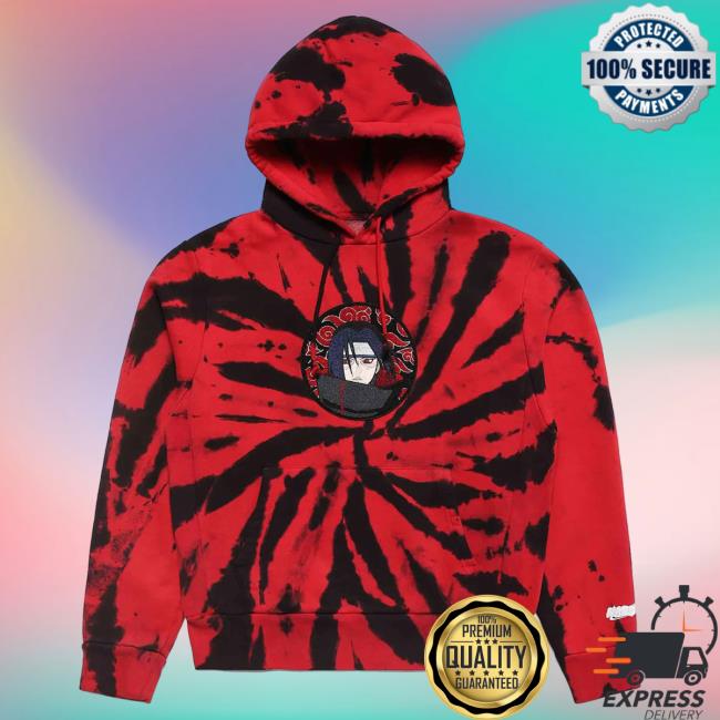 Official Hypland Clothing Merch Store Hypland Shippuden Itachi Sweatshirt (Red Tie Dye)