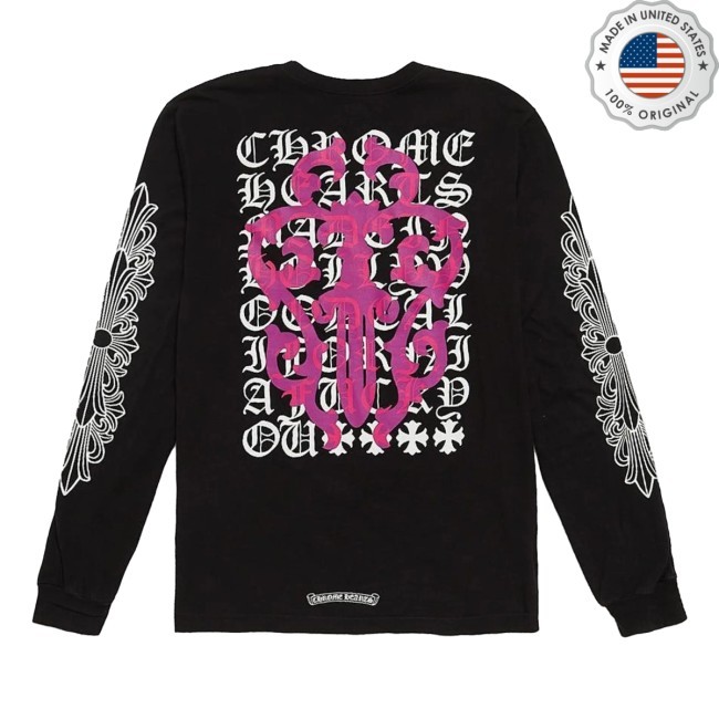 Black Classic Logo Purple Back Printed L/S Shirt Black Classic Logo Purple Back Printed LS Tee