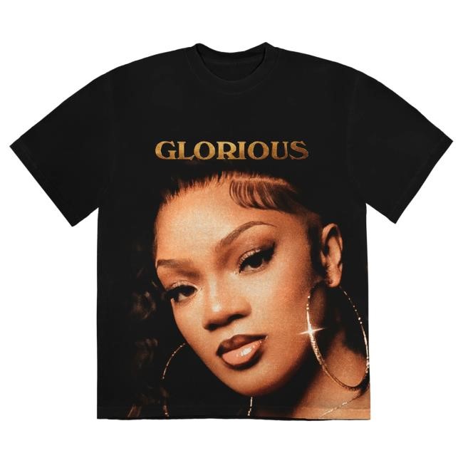 Official GloRilla Merch Store Glorious Cover Shirts GloRilla Apparel Clothing Shop Glo Rilla