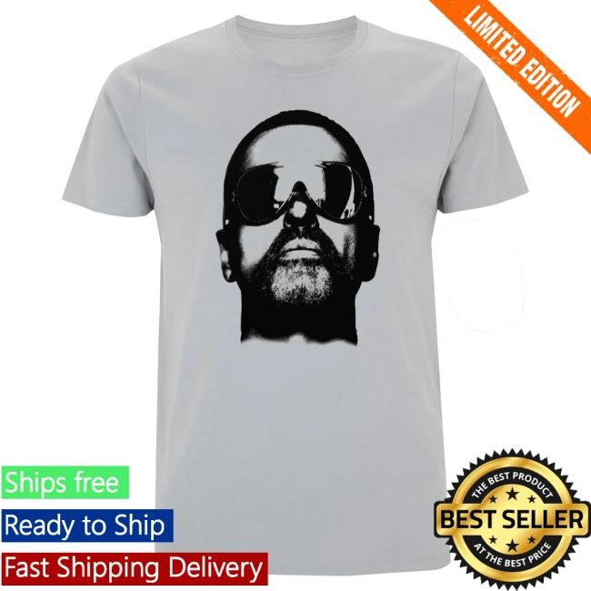 Official George Michael Merch Store George Michael Mono Tees (Grey)