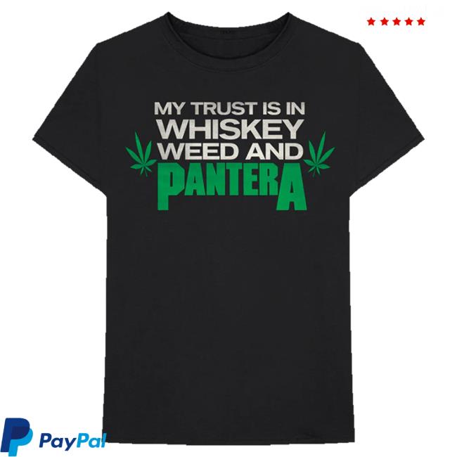Official Pantera Merch Store Pantera Pantera Whiskey Weed T-Shirts