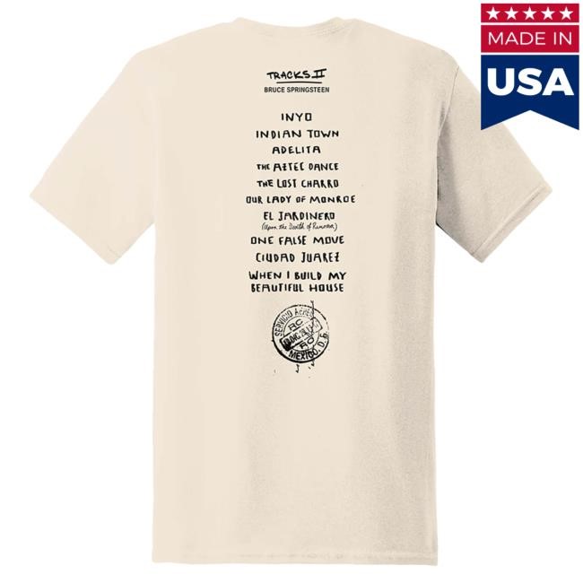 Official Bruce Springsteen Merch Inyo Album Tees Official Bruce Springsteen Store Inyo Album Shirts