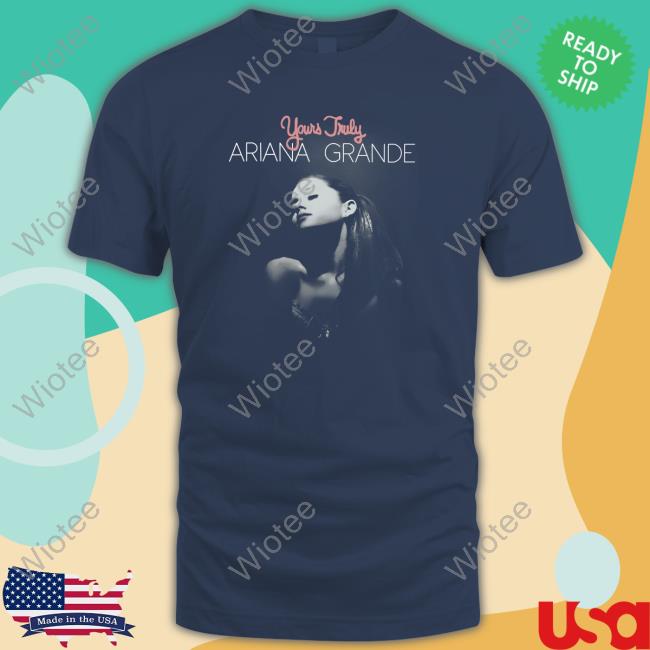 Ariana Grande Shop Yours Truly 10Th Anniversary Puff Print Shirt