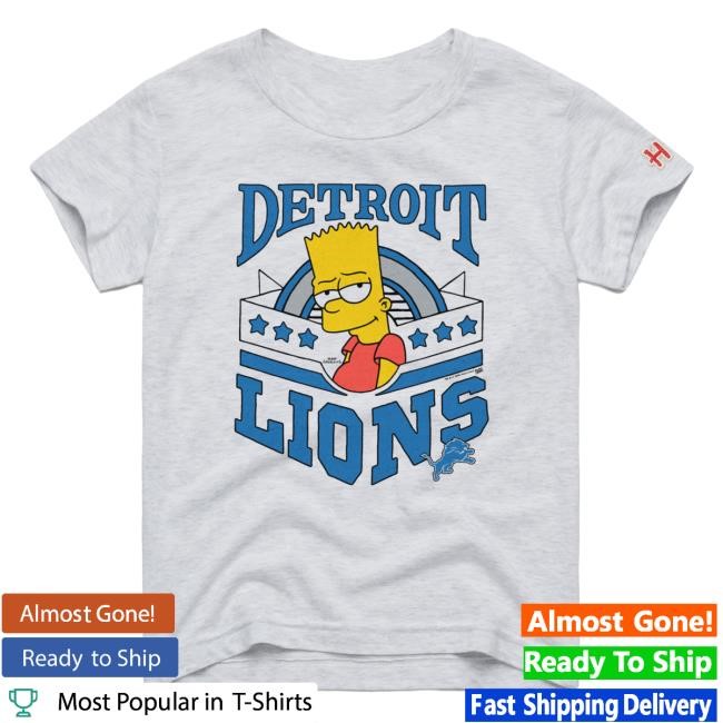 Official Detroit Lions Homage x The Simpsons Unisex Shirt - White