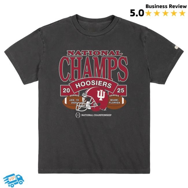 Official Indiana Hoosiers NCAA Football NCAA Champs Crewneck 2026 Warm Indiana Hoosiers 2025 CFP National Champs Crewneck Homefield