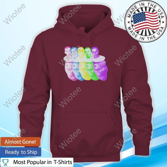 Official Colorful Devo Spuds Shirt Official Devo Merchandise Colorful Devo Spuds White Hoodie