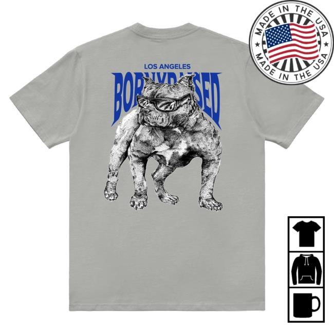 Official Born X Raised Merch Store Shop Dogg Pound Attractive Shirt: Grey BornxRaised