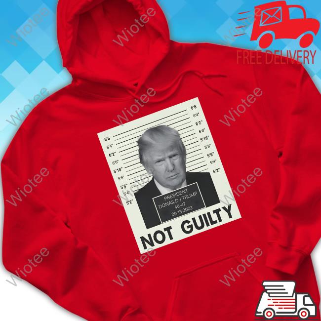 Official 47Hat Shop Donald Trump President Trump Not Guilty Hoodie The Trump Train President Trump Not Guilty T-Shirt