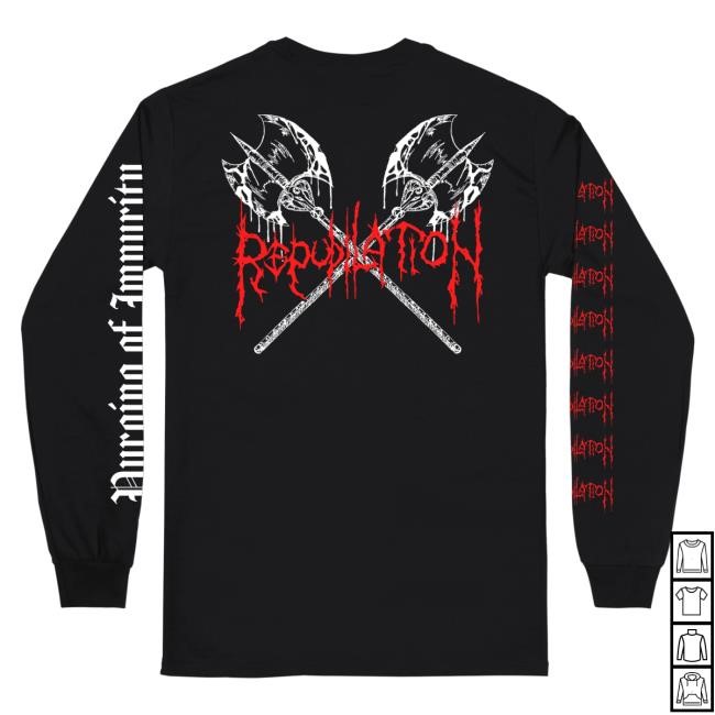 Official Reality Fade Merch Store Repudilation 'Purging Of Impurity' Long Sleeve Tees Official Reality Fade Merch Store Repudilation 'Purging Of Impurity' Long Sleeve T-Shirts