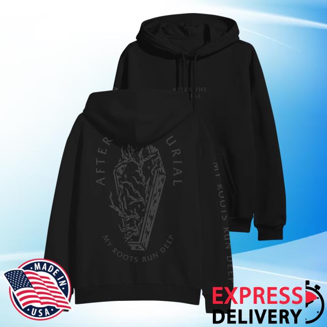 Official After The Burial Merch My Roots Run Deep Coffin Roots Black Pull Over Hoodie