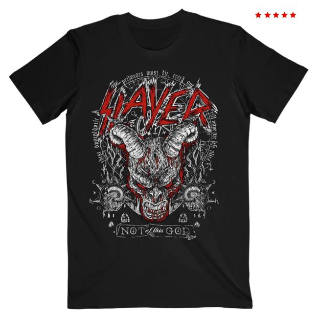 Slayer Clothing Store Shop Merch Not Of This God T Shirt