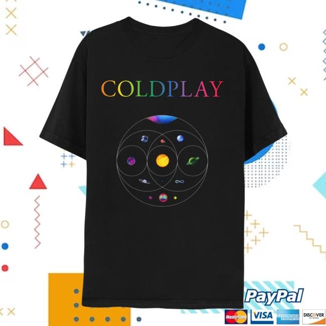 Music Of The Spheres Tour 2024 T Shirt - Black – Coldplay