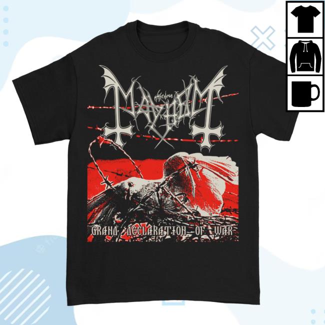 Official Mayhem Kings Road Store Shop Merch Mayhem Grand Declaration of War Tees