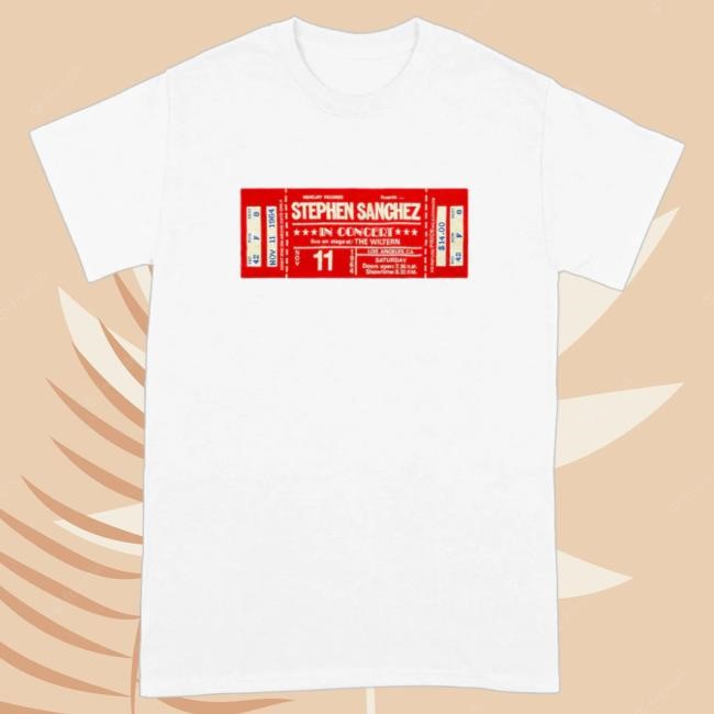 Official Stephen Sanchez Merch Store Live In Concert: The Wiltern Tee